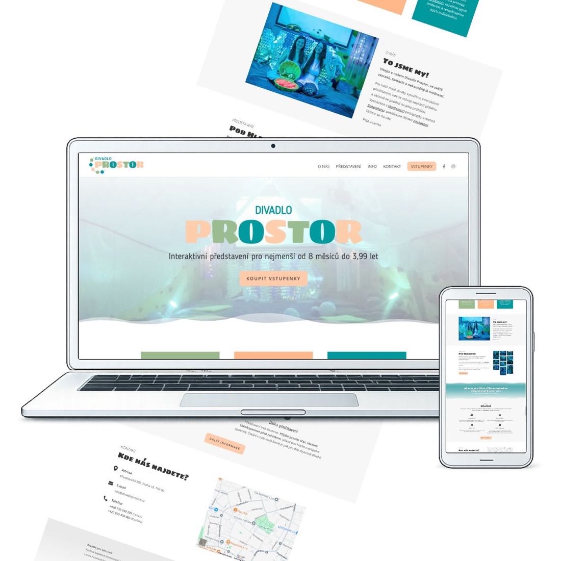 Web pro Divadlo Prostor